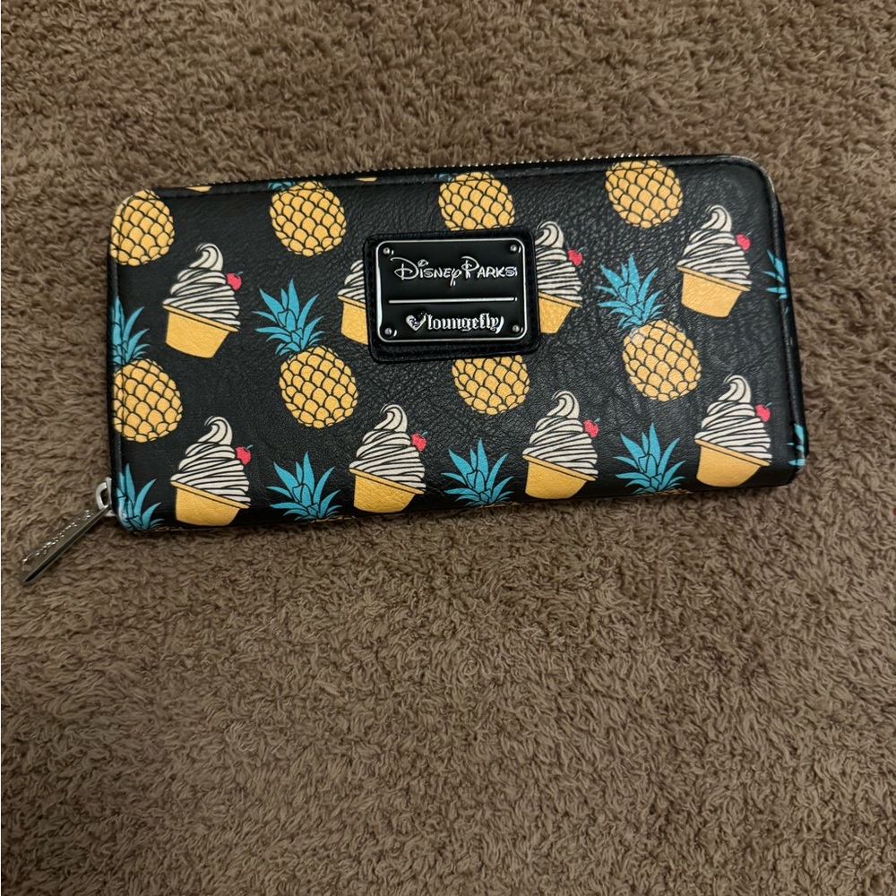 Disney Parks Loungefly Dolewhip Pineapple Wallet